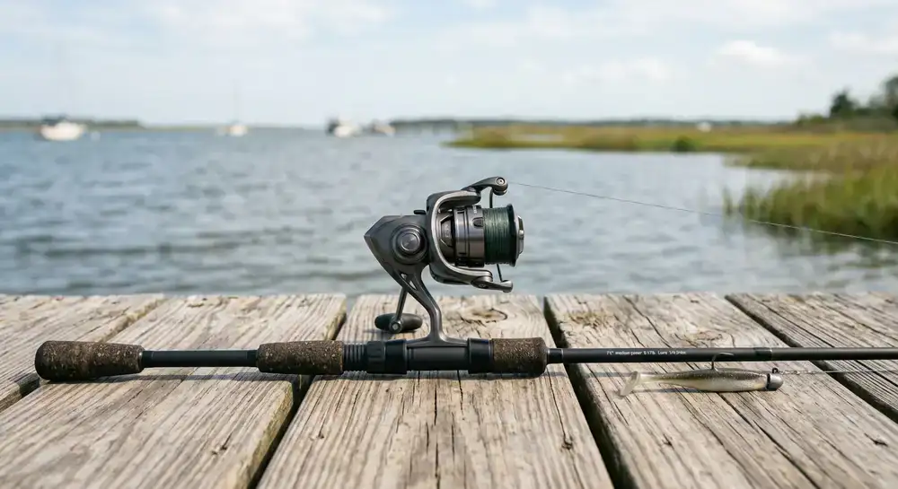 Medium power inshore spinning setup