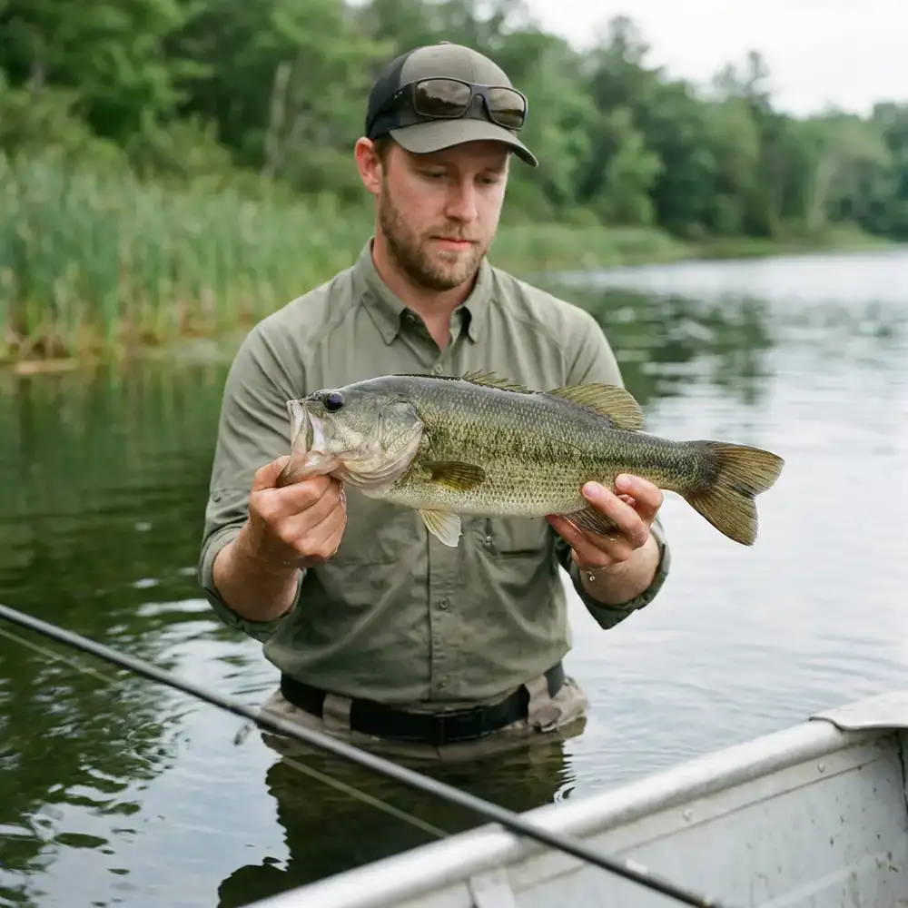 Properly supporting a catch over the water