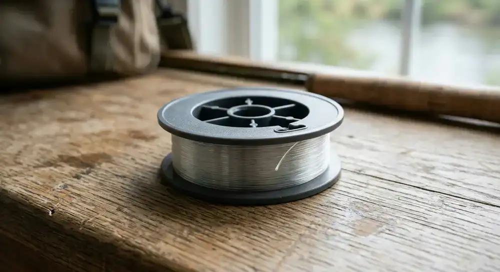 Spool of premium fluorocarbon leader line